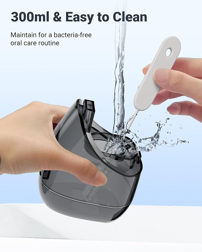 Water Flosser & Electric Toothbrush for Adults Oral Irrigator & Sonic Toothbrush 2-1 Oral Clean Kit (Black)