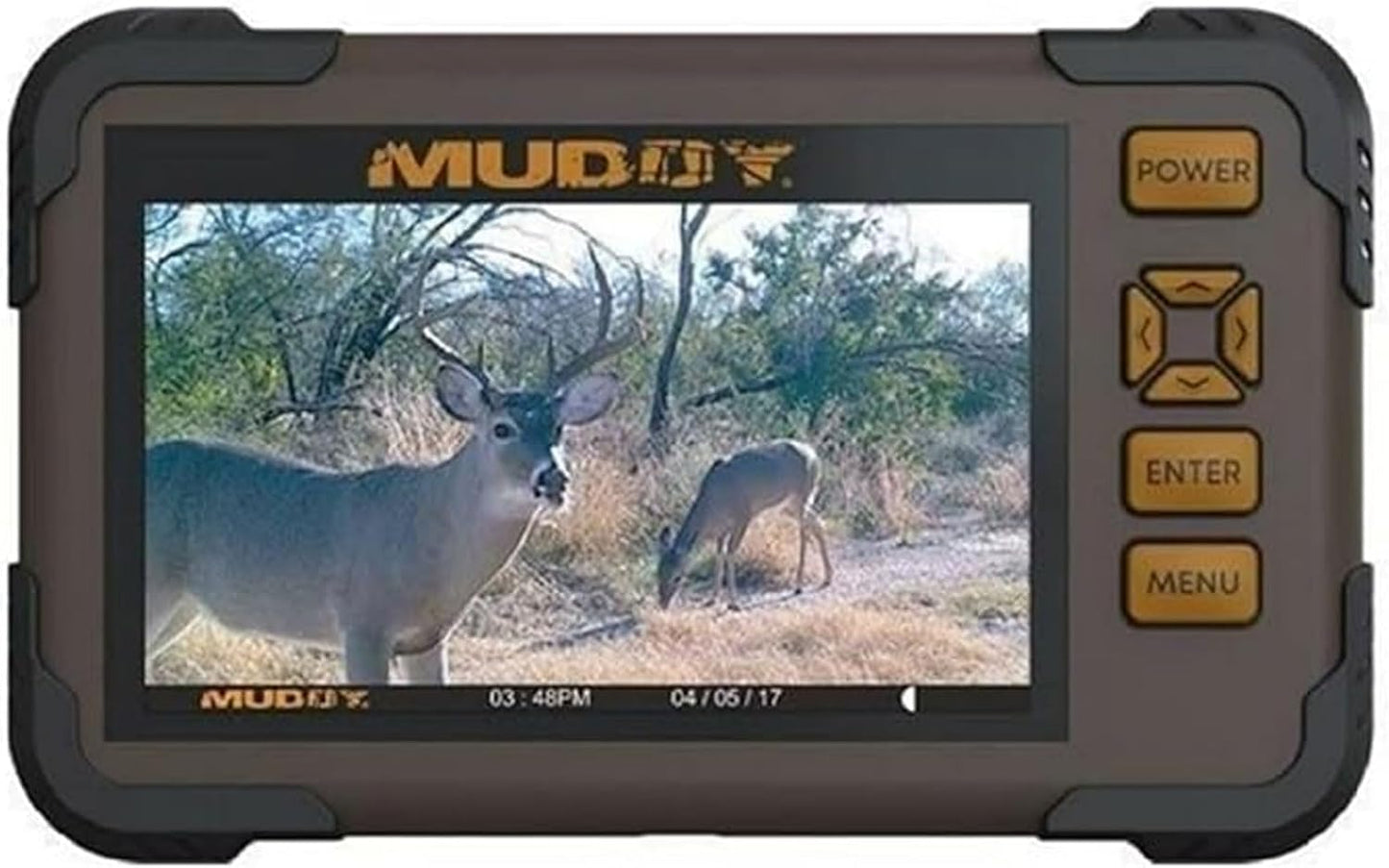 Muddy CRV3 HD SD Card Viewer - Durable Water-Resistant Hunting Outdoor SD Card Reader/Viewer with 4.3" LCD Screen & Headphone Jack for Audio - Supports up to 32GB