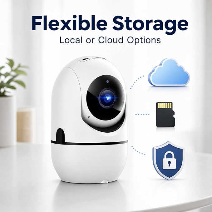 5G Indoor Camera for Home Security, 2K Pet Camera with Phone App, 360° PTZ Indoor Camera for Baby MonitorDog Camera Motion Detection, 2-Way Audio, Night Vision, Cloud&SD Card Storage, Works w/Alexa