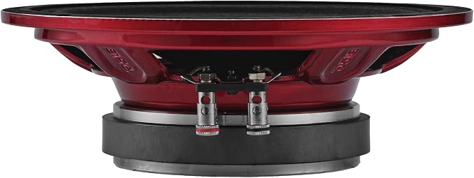 DS18 PRO-SM8.2 8" Slim Loudspeaker – 8”, Midrange, Red Steel Basket, 500W Max Power, 250W RMS, 2 Ohms - Premium Quality Audio Speakers – IP66 Water Resistance, Perfect for Motorcycle Applications