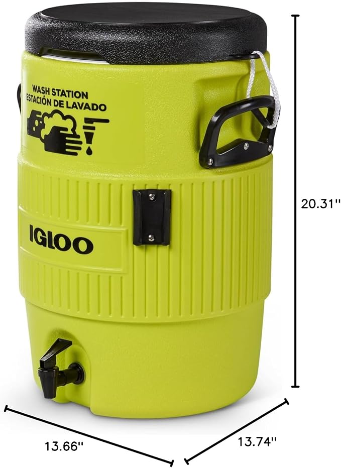 Igloo Sports Cooler | Insulated Beverage Dispenser with Spout |Portable Handwashing Station