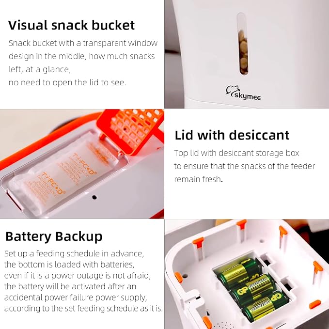 8L/12L 2.4G & 5G WiFi Aautomatic Large Dog Feeder & Automatic cat feeders -1080P Full HD Pet Camera Treat Dispenser with Night Vision and 2-Way Audio