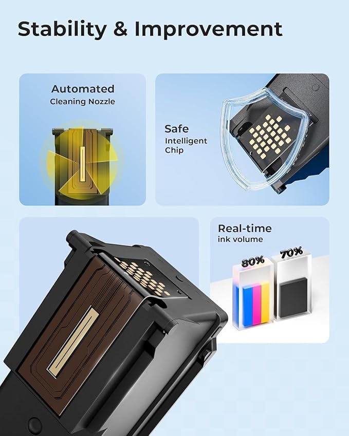 PG-275 XL/CL-276 XL for Canon Ink 275 and 276 275XL 276XL for Canon 275 and 276 Ink Cartridges Work with Pixma TR4720 TS3720 TS3522 TR4722 TS3722 TS3520 TS3700 TR4723 TS3500 TR4700, 2-Pack