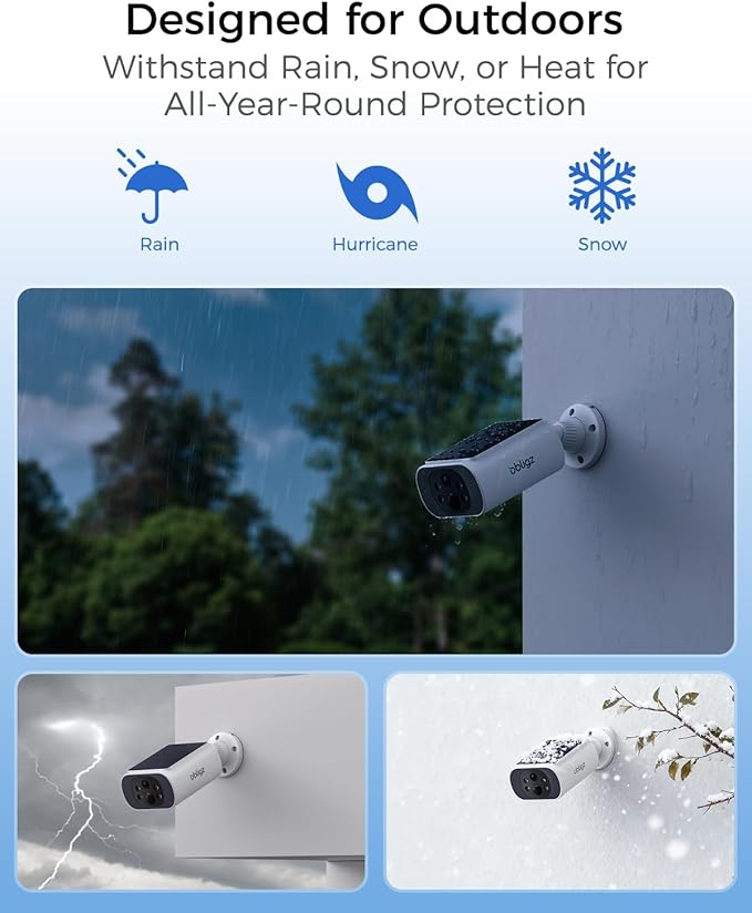 Solar Security Cameras Wireless Outdoor, 4MP Cameras for Home Security Camera System, 64GB Local Storage, No Subscription, Easy Setup, Color Night Vision, 2.4 & 5G WiFi, 4-Cam Kit