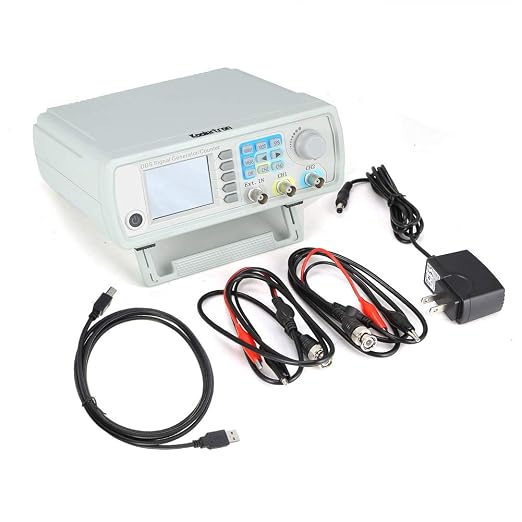 Koolertron Upgraded 60MHz DDS Signal Generator Counter,High Precision Dual-Channel Arbitrary Waveform Function Generator Frequency Meter 200MSa/s (60MHz)