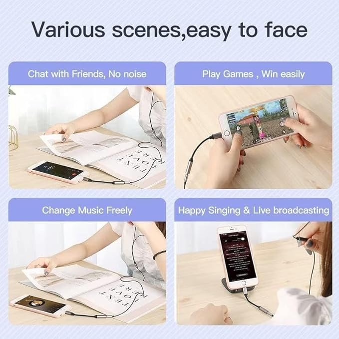 USB C to 3.5 mm Jack Adapter, Type C to 3.5mm Headphone Aux Digital Audio Earphone Adaptor for iPhone 15/Samsung Galaxy S23 S24 Note10 A80 Huawei P60/P50,Google Pixel 4XL,OnePlus7,Xiaomi (3)