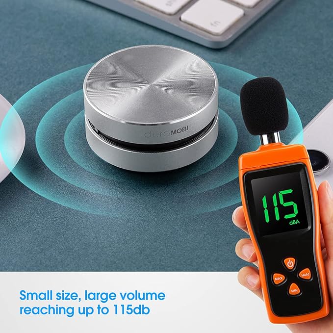 Wirelessly BT Mini Speaker Bone Conduction Portable Wireless Speaker Stereo Bass Sound Creative Portable Speaker Mini Size Music Player Built-in Mic Sound Box for Home,Outdoor,Travel