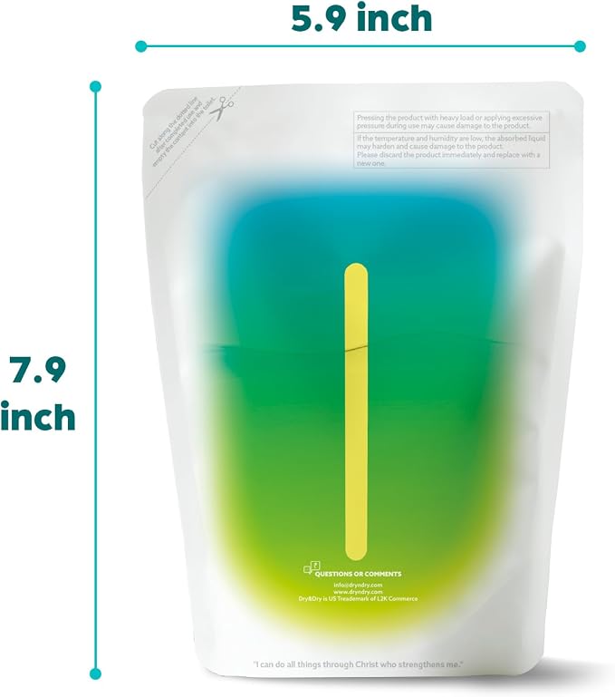 Dry & Dry [9 Packs Standing Moisture Absorbers to Control Excess Moisture for Basement, Closets, Bathrooms, Laundry Rooms - Moisture Absorbers Moisture Absorber