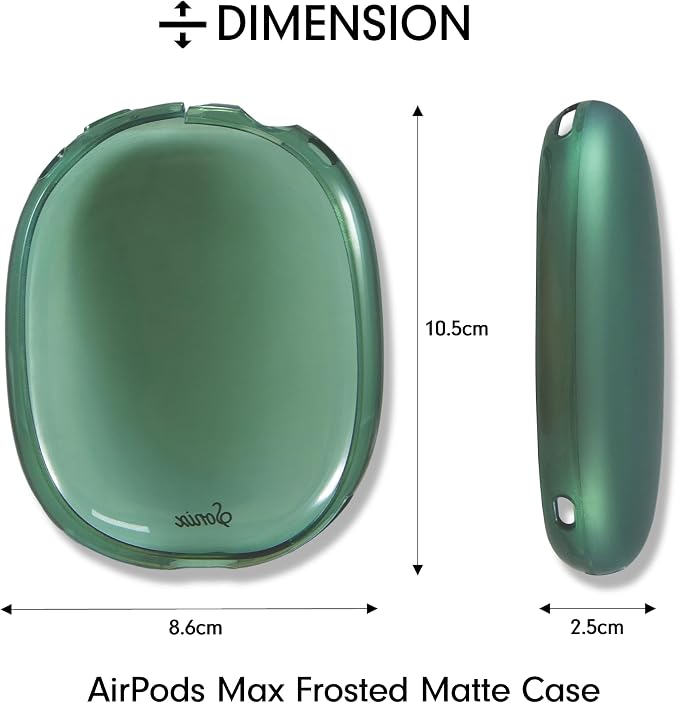 Sonix Protective Case for AirPods Max 2 & 1 | Headphones Cover | Frosted Matte Series | Frosted Matte Forest Green