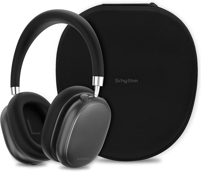 Srhythm NiceComfort 95 Adaptive Noise Cancelling Headphones Wireless | Bluetooth with Spatial Audio,Transparency,ENC,HD Sound,Low Latency for Gaming,Slim Headphones Lightweight