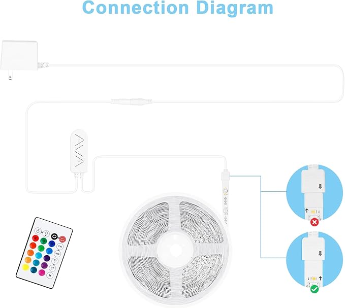 Tatazone RGBWW Smart Led Strip Lights, 16.4ft Tunable White 3000K to 6500K+RGB WiFi Led Light Strip Work with Alexa and Google, Color Changing Music Sync Indoor Rope Lights for Bedroom, TV, Cabinet