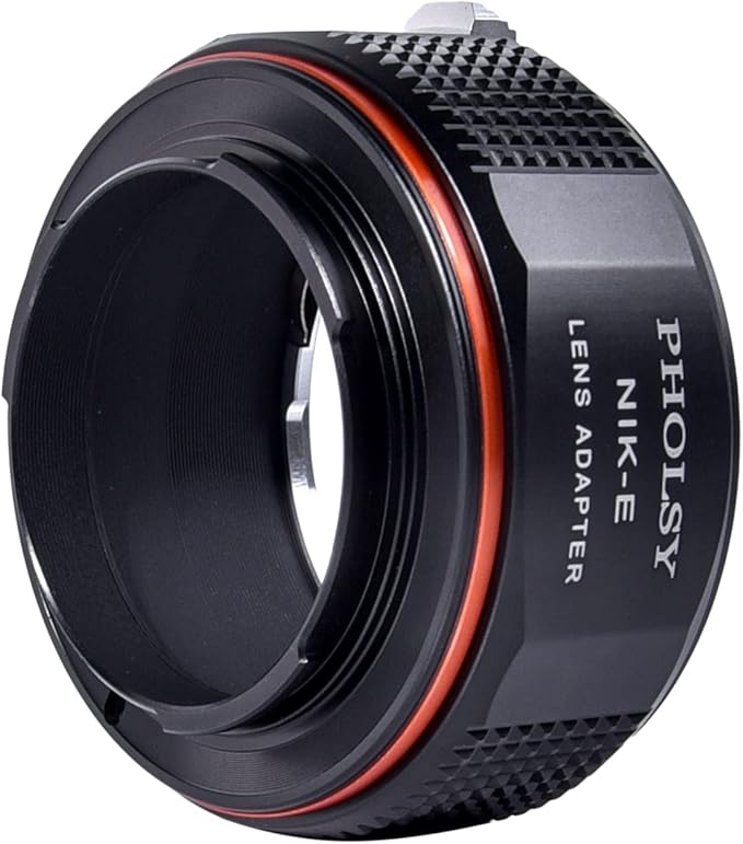 PHOLSY Lens Mount Adapter Compatible with Nikon F to E (NEX), Compatible with Nikon F Lens to E Mount Camera Compatible with Sony a1 a9 a7S a7R a7C a7 a6600 a6500 a6400 a6300 a6000 NEX etc.