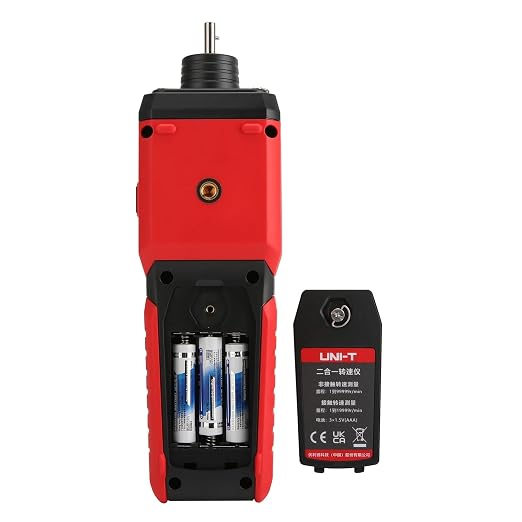 UNI-T UT372D Digital Tachometer,Contact & Non-Contact RPM Meter 1-99,999 RPMAccuracy,with Backlight, Data Hold, and Max/Min/Bluetooth Transmission Data Storage