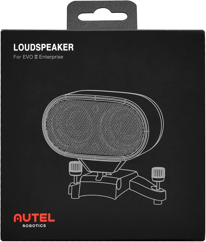 Autel Robotics Loudspeaker Module for EVO II Enterprise/RTK Series Drone, Attachable Long-Distance Loudspeaker Accessory with 120dB from 1 Meters Distance for Search & Rescue, Fire Fighting, and More
