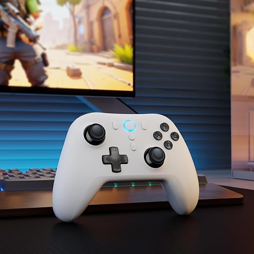 IFYOO N1 2.4G Wireless Gaming Controller, Hall Effect Trigger and Joystick, for PC Computer Laptop (Win 11/10/8/7), Steam, Android, PS3, Switch(No Gyro), Wired Game Controller Dual-Mode Gamepad