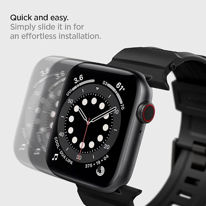 Spigen Rugged Band Designed for Apple Watch Band Compatible with Ultra 3/2/1 49mm, Series 11/10 46mm, 9/8/7 45mm, SE2/SE/6/5/4 44mm, 3/2/1 42mm