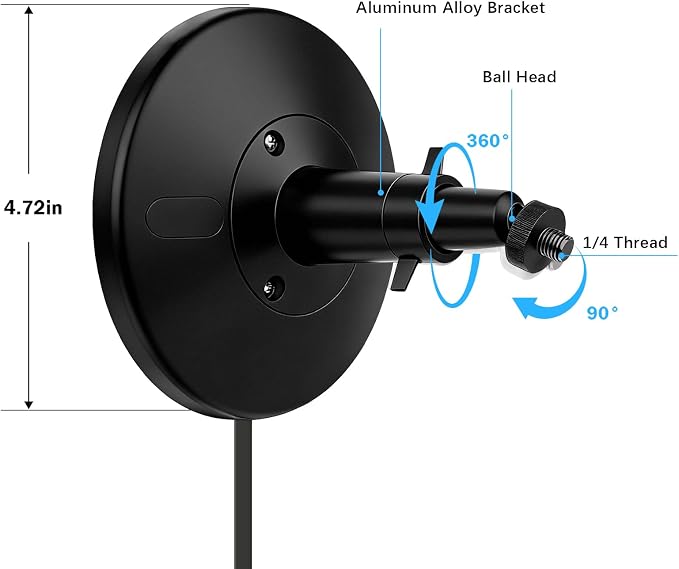 Hardwired Kit for Ring Cams (Outdoor Cam Plus, Stick Up Cam, Spotlight Cam Pro/Plus), IP67 Waterproof Design for Outdoor or Indoor Use,Black-1Pack