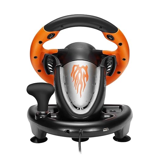 PXN V3II PC Racing Wheel, USB Car Race Sim Game PC Steering Wheel with Pedals for Windows PC/PS3/PS4/Nintendo Switch/Xbox One/Xbox Series X/S