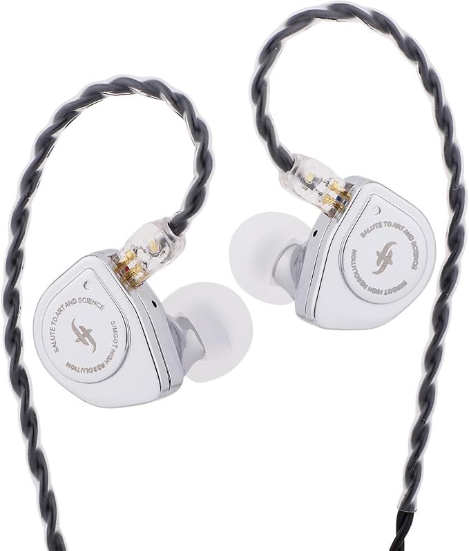 Linsoul SIMGOT EW200 10mm SCP Diaphragm Dynamic Driver in-Ear Earphones with All Metal Body, Detachable 0.78mm 2pin Silver-Plated OFC Cable for Audiophiles Musicians (EW200 with Mic)