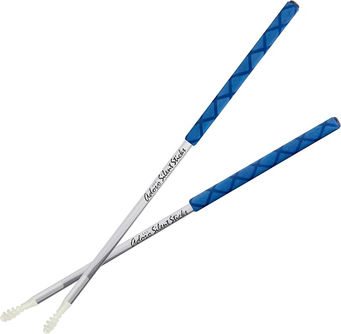 Adoro Silent eSticks - Quiet Drum Sticks for Electronic Drum Set & Drum Pad - Drumsticks that Reduce the Loud Contact Noise and Protects Pads at the same time - SSE (1 Pair)