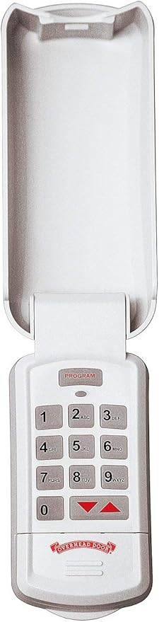Overhead Door - Wireless Garage Door Opener Keypad - Weather-Resistant - OKP-BX - White,1 Pack