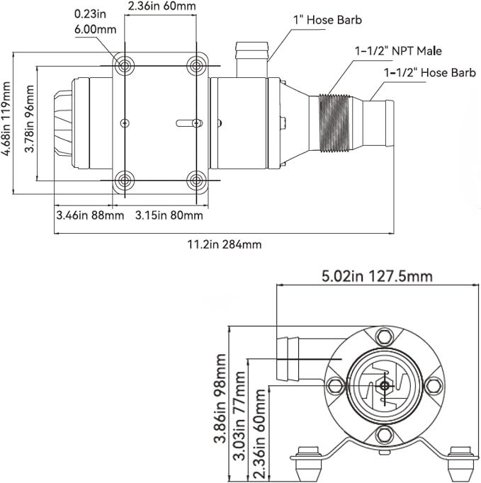 SEAFLO Macerator Pump System 24V for RV Marine 01 Series