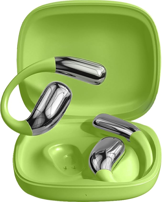 AI Language Translator Earbuds, Translation Earbuds Real Time, 3-in-1 Earbud Translator 144 Languages & Accents, Translation Headphones Fit iOS & Android for Travel Business Learning (A38 Green)
