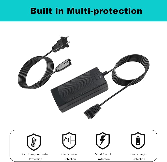 26V Adapter Charger for 21.6V Battery Pool Cleaner Compatible with Seauto Crab CR and Zyerch SAT30 Robotic Pool Vacuum Charger