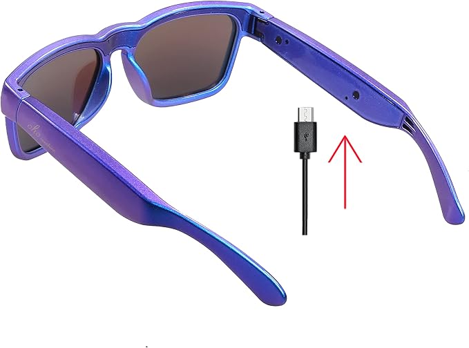OhO sunshine Bluetooth Audio Sunglasses, Lightweight Open Ear Sport Glasses, 10H Playtime,Water Resistant with Voice Control