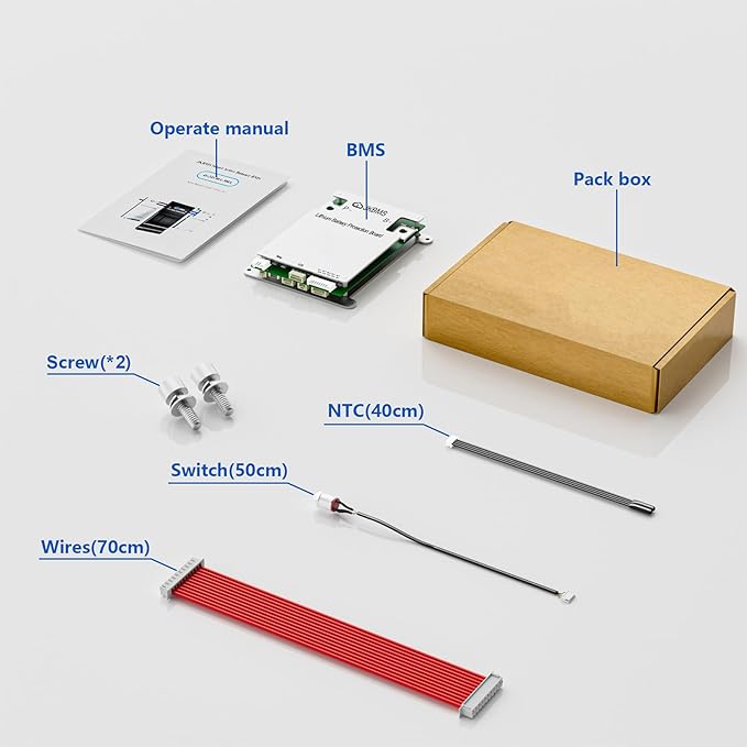 JKBMS Smart BMS 3S-8S 40A Active Balancer JK-BD4A8S4P | JK BMS for LiFePO4 Li-ion and LTO batteries with Bluetooth and RS485, 0.4A active balancing and multi protection system