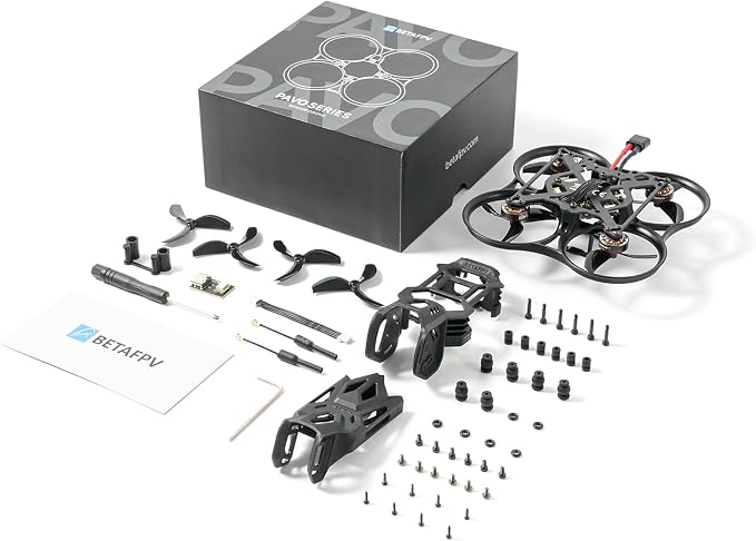 BETAFPV Pavo Pico II Brushless Whoop Quadcopter Ultra-Light 2S Cinewhoop with HD VTX Bracket II for O4/O4 Pro VTX, F4 2S 20A AIO FC, 1102 14000KV Motor, for Cruising Indoors Outdoors - PNP ELRS