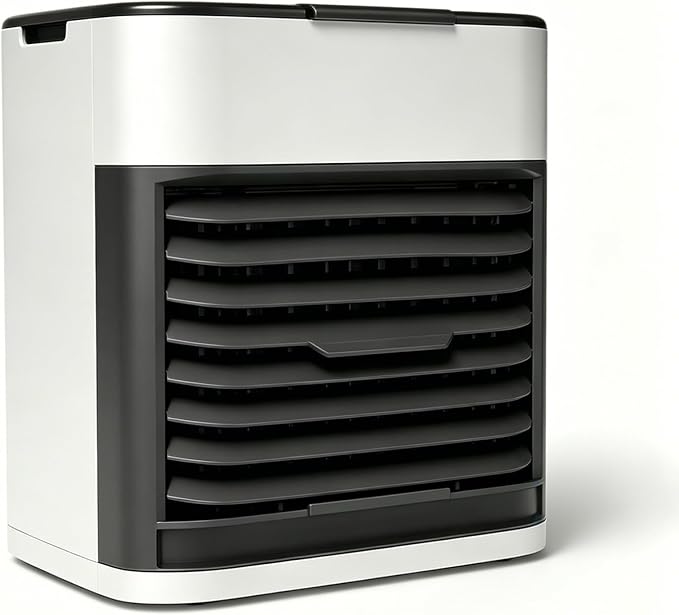 Refreshing Air Cooler, Silent Personal Cooling Device for All-Day Use (color:Fog Gray)