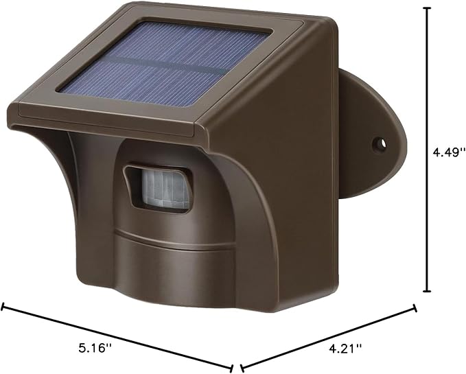 eMACROS Single Solar Sensor Incompatible with Pre-2022 Versions— 1/2 Mile Motion Sensor for Long Driveways, Homes & Large Properties, Outdoor Weatherproof Security Alert System (Single Sensor)