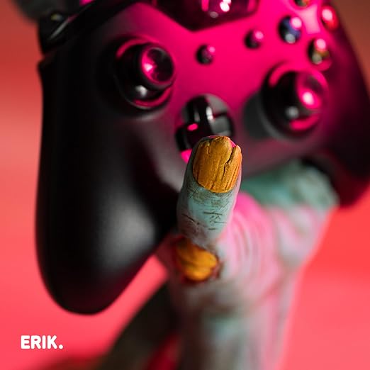 Grupo Erik Gaming Controller Holder One More Life | Controller Holder Figure | Headphone Stand & Controller | Gaming Accessories for Desk | Gamer Gifts | Halloween Decorations