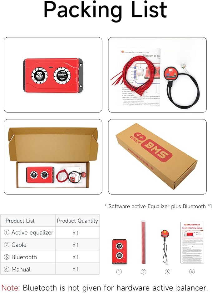 Daly Smart Equalizer 16S 1A for Lifepo4 Li-ion LTO Battery Groups Capacitor Balancer PCB
