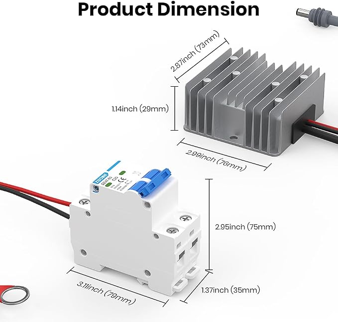 for Starlink Gen 3 12V Conversion Kit,12V to 57V DC Step UP Converter for Starlink V3,Starlink Gen 3 Router Boost Converter for RV/Outdoor