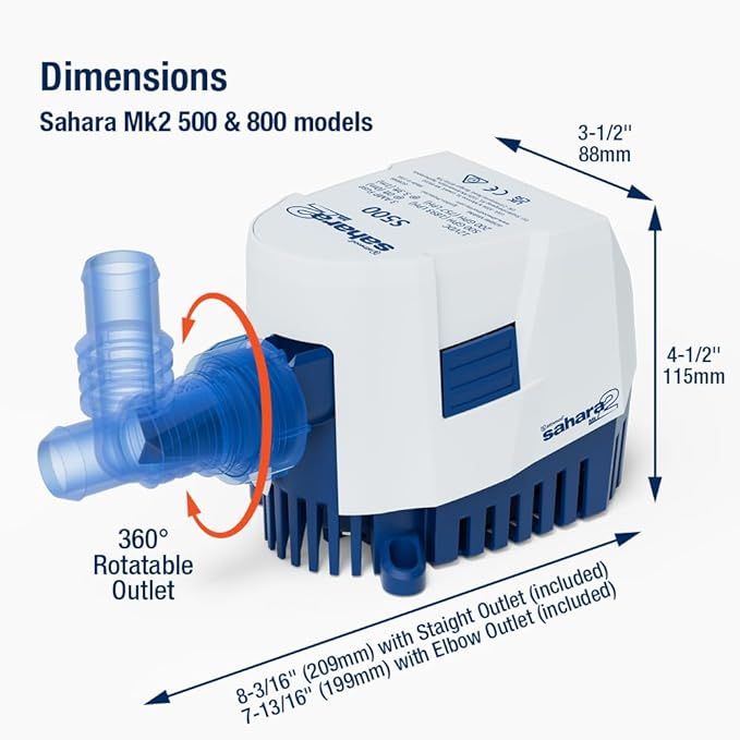 Attwood Sahara MK2 Automatic Bilge Pump