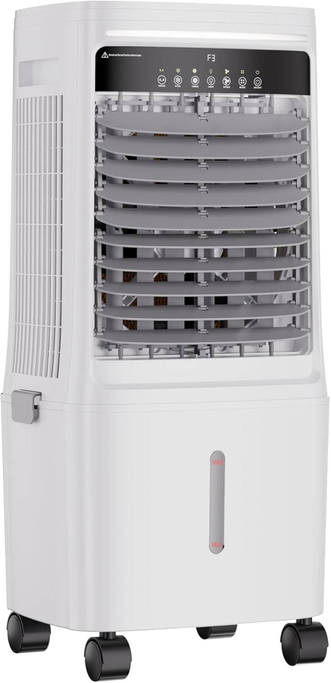 Uthfy Swamp Cooler Air Conditioner, Evaporative Air Cooler with 120° Swing