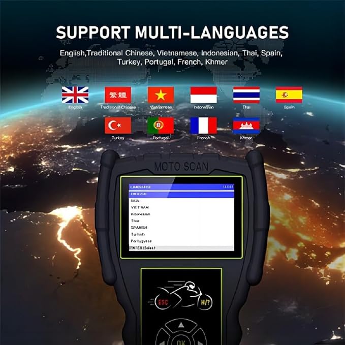 Original TopDiag M100 Pro Motorcycle Scanner Professional Diagnostic Tool for Motorcycle (Full Version)