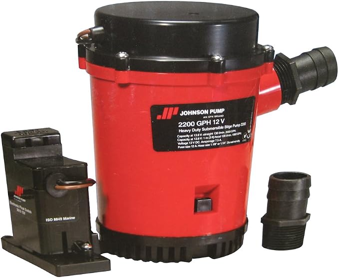 Johnson Pumps 02204-00 Auto Pump with Electromagnetic Switch, 12V