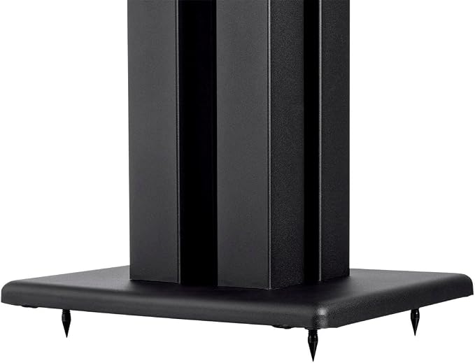 Monolith Speaker Stands - Sturdy Construction, Rectangular Columns, Rectangular Columns, 32 Inch, Black