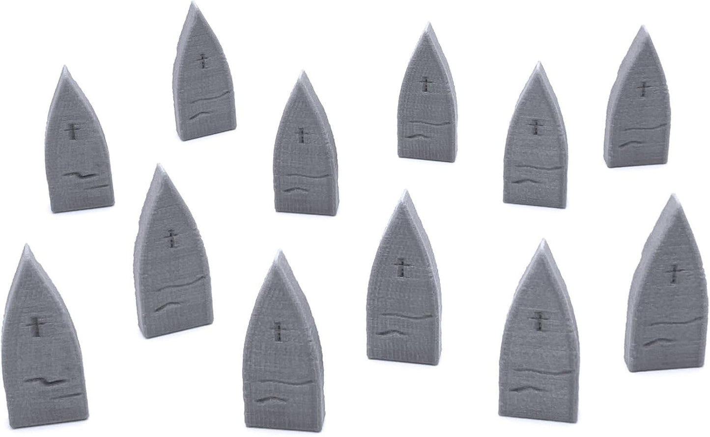 EnderToys Mausoleum Graveyard Tombstones, 3D Printed Tabletop RPG Scenery and Wargame Terrain 28mm Miniatures