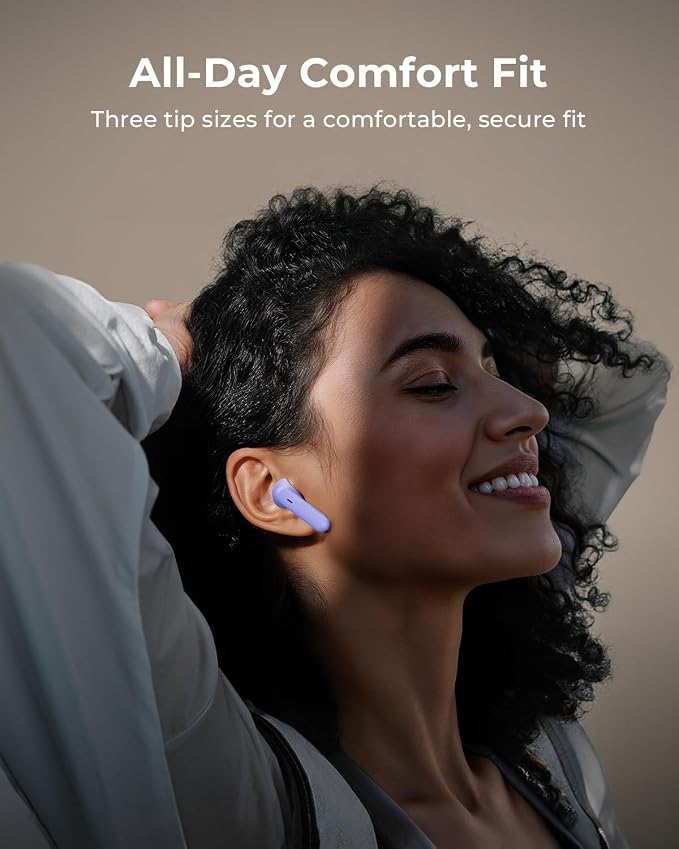Wireless Earbuds with Smart Touchscreen Case, Bluetooth 6.0 Ear Buds with AI Noise Cancelling Calls, 40H Playtime Stereo Headphones, IPX7 Waterproof Earbuds for Workout, Travel, iPhone,Android,Purple