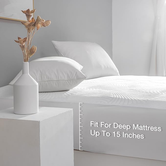 Full Size Electric Heated Mattress Pad - Bed Warmer with Memory & Preheat Functions, 12 Heat Settings Single Control for 1-12 Hours Auto Off, Lighted Button