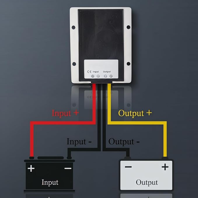 DC 12V to DC 36V Power Converter 10A 360W, Auto Boost Regulator Step-Up Voltage Supply Module for Car, Truck, Golf Cart, Ship, with Overload/Over-Temperature Protection