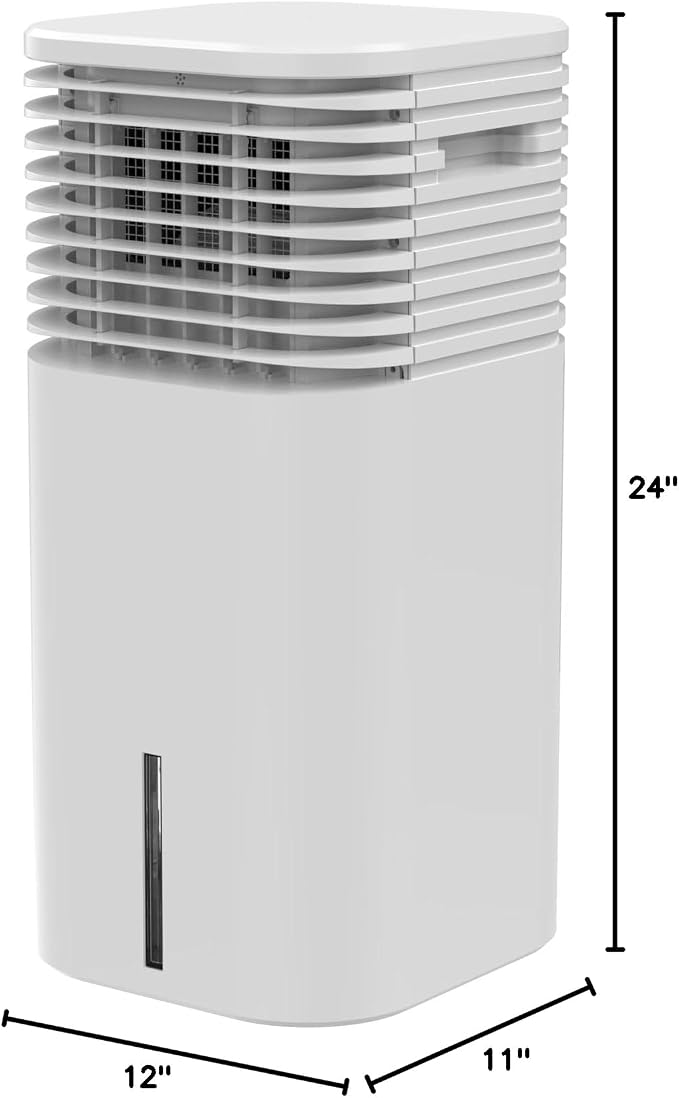 4-IN-1 Portable Air Conditioners, Evaporative Air Cooler w/4 Modes & 3 Speeds, 15H Timer for Smart Auto-off, 2-Gal Tank for 20H Cooling,17FT Remote,No Hose Needed,120ยฐOscillating Swamp Cooler