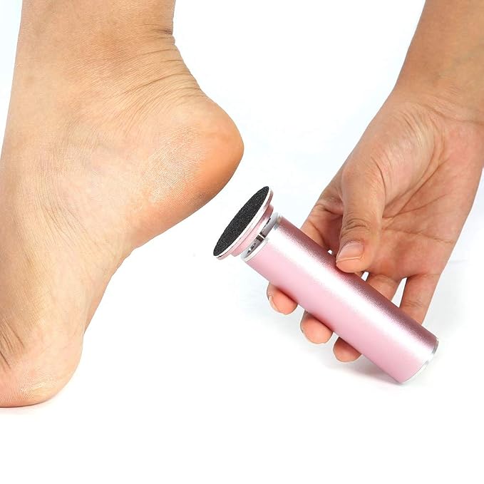 Summer Enjoyment Pedicure Foot Care Tool, Electric Foot Callus Remover, with Replaceable Sandpaper Speeds Adjustable for Feet Care Cracked, Dry, Dead, Hard(American standard (110V))