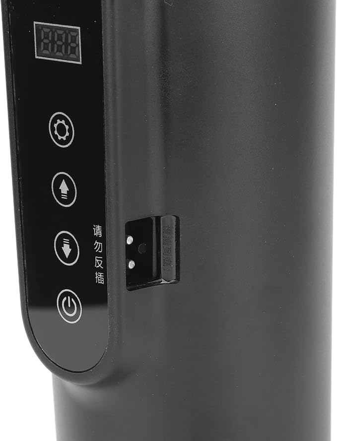 500ml Car Electric Mug, Men Women Travel Kettle, Electric Heated Travel Mug, Portable Auto Shut Off Water Boiler for Tea Coffee (Black)