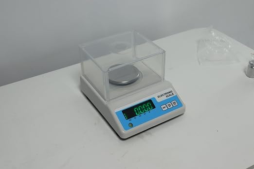 Lab Analytical Balance Scale 500g x 0.001g, 001 Gram Scale High Precision Digital Scale with Windshield, Jewelry Scale for Gold Powder Laboratory Kitchen School, 4 Units with LCD Display,