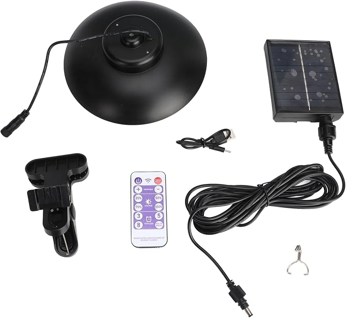 Upgrade Umbrella Solar Lights 12 Hours Working Party Patio, LED Outdoor Solar Lights for Patio,Remote Control (White Light)